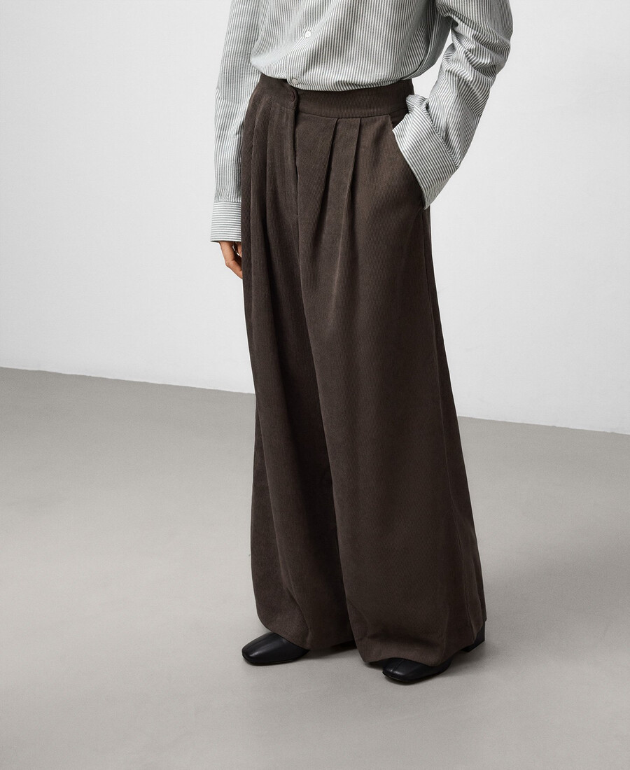 cordhose mit weitem bein für damen