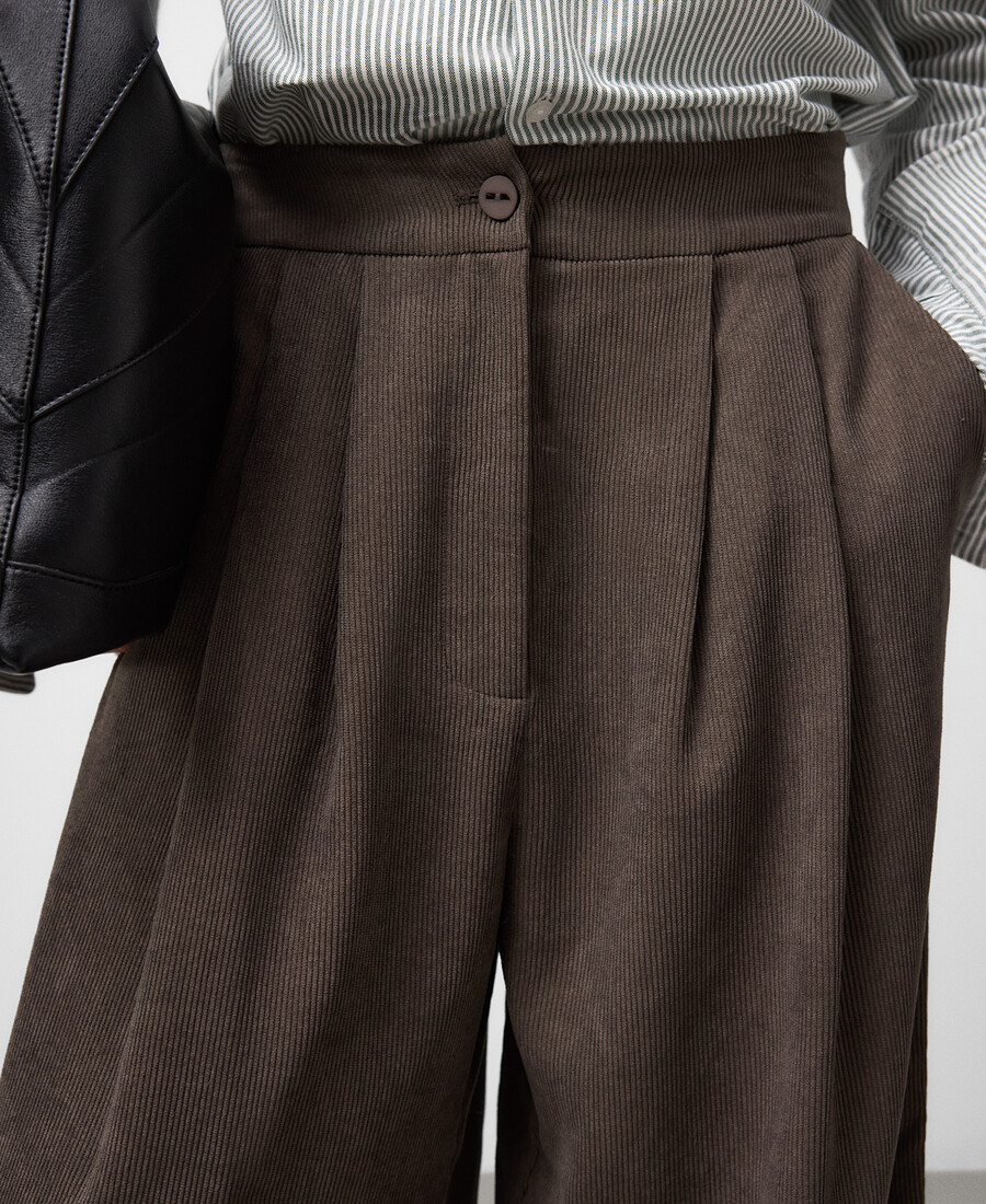 cordhose mit weitem bein für damen