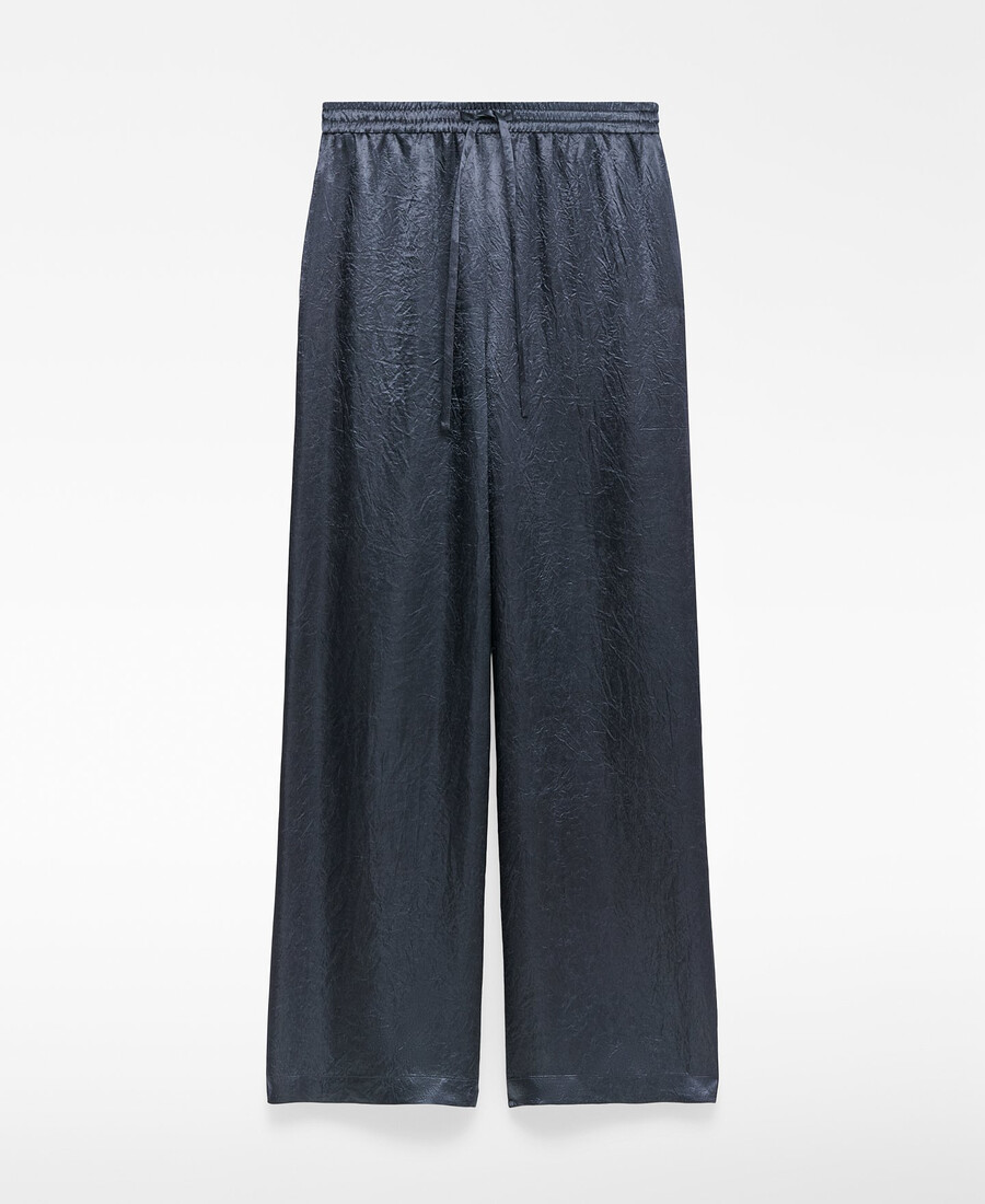 damen-pyjamahose aus satin