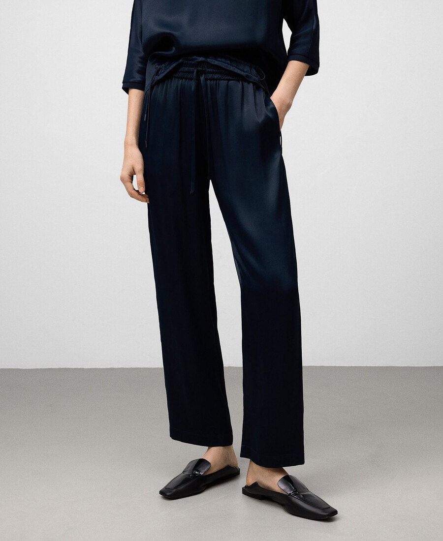satin-jogginghose für damen