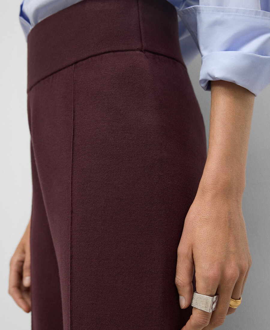 strickhose mit geradem schnitt für damen