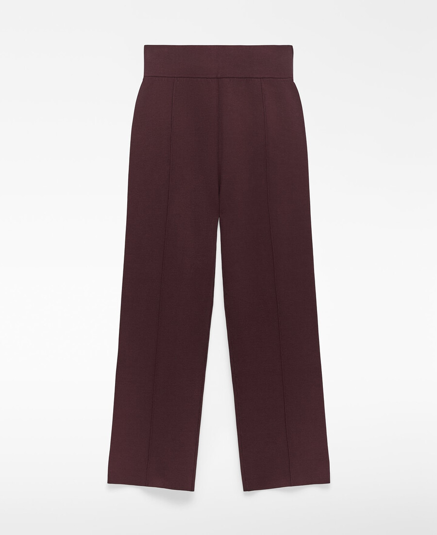 strickhose mit geradem schnitt für damen