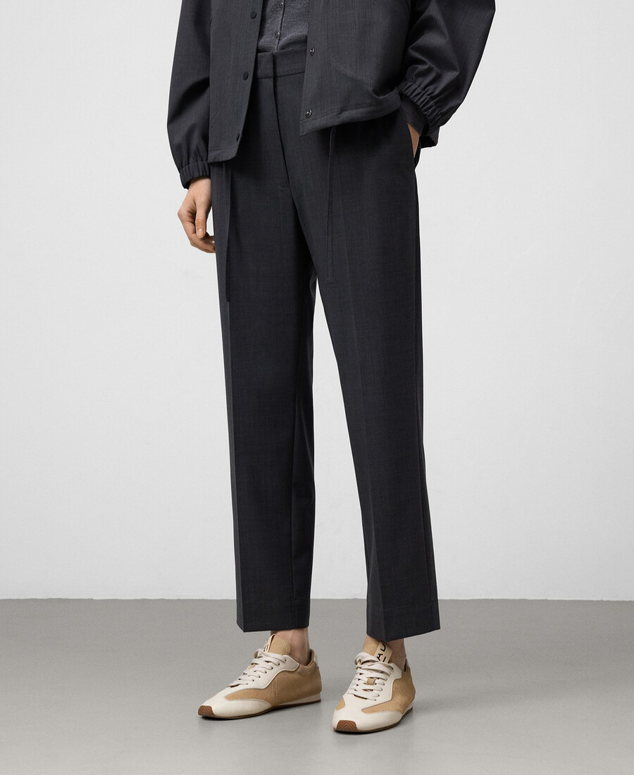 gerade knöchellange hose für damen