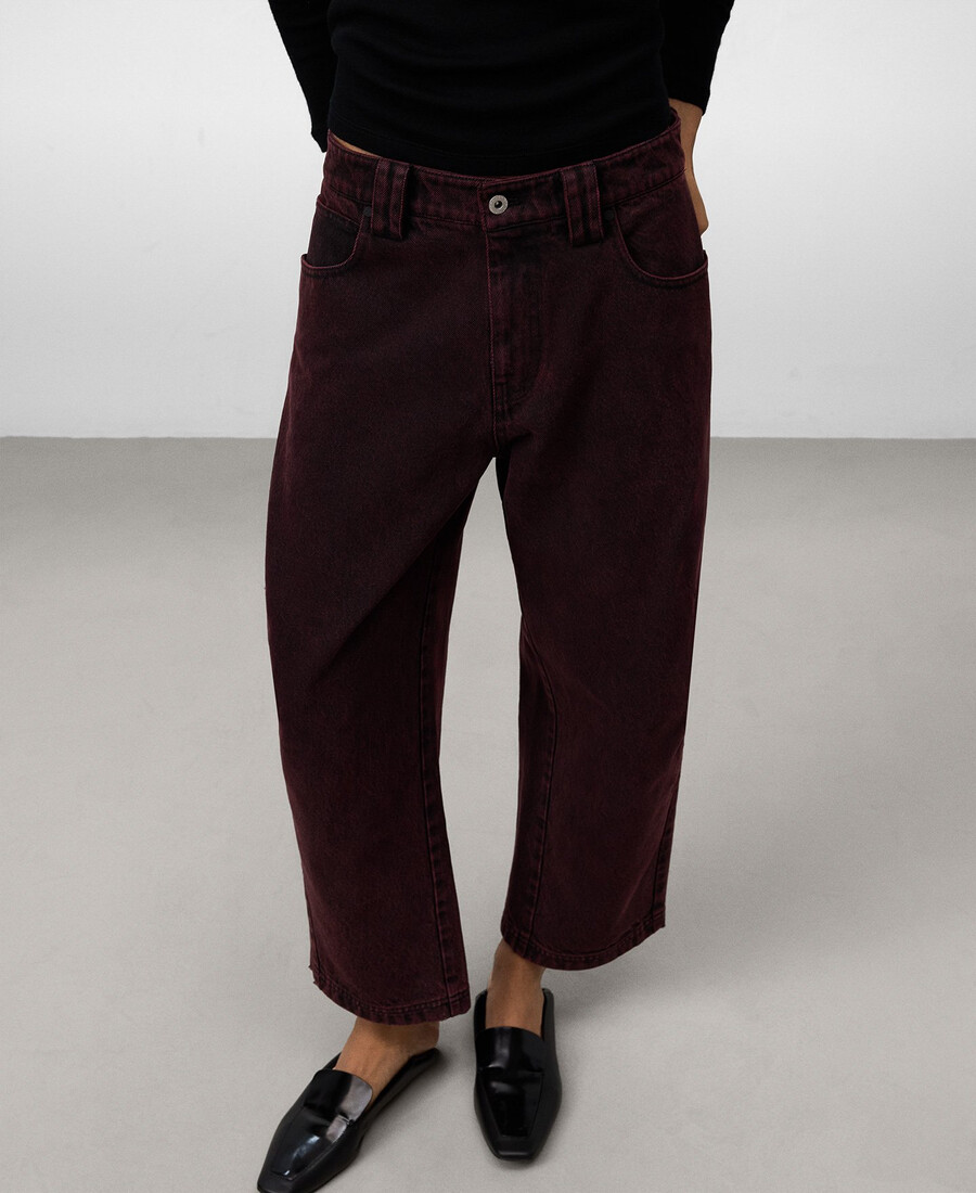 knöchellange gewaschene jeans für damen