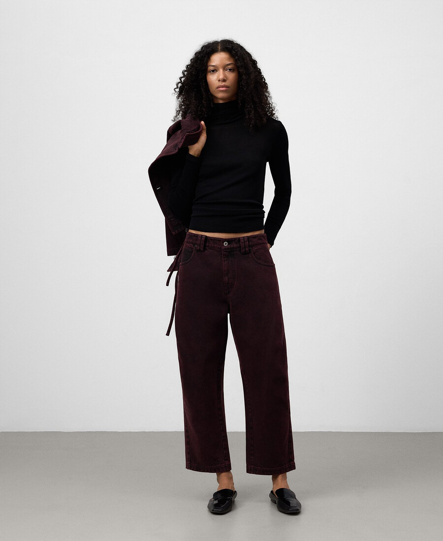 knöchellange gewaschene jeans für damen