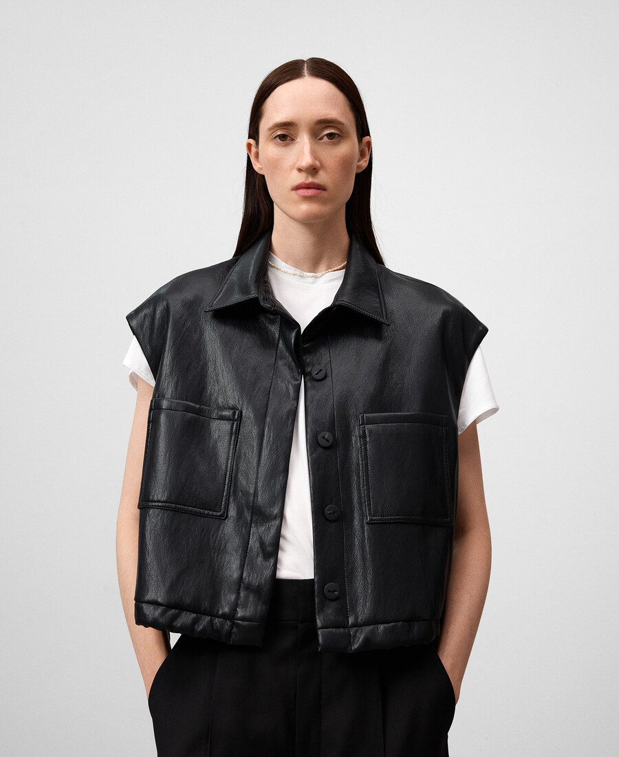 leder-nicht-lederweste für damen