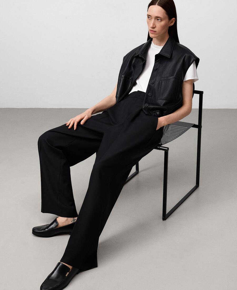 leder-nicht-lederweste für damen