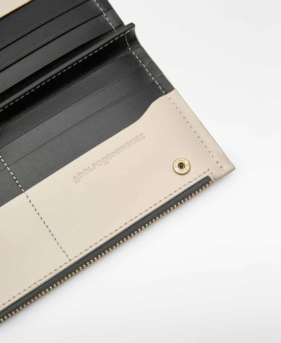 damen-geldbörse aus leder mit landkartenaufdruck
