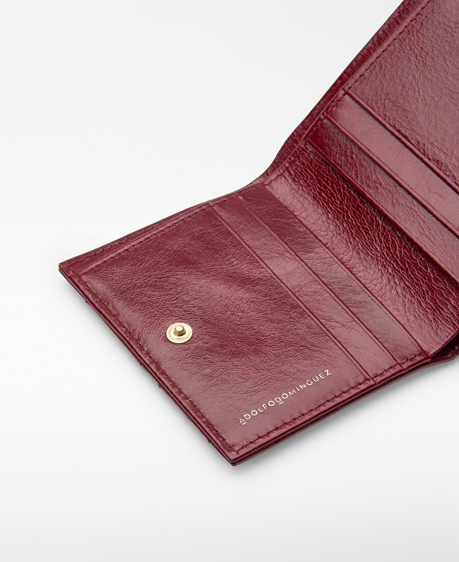 damen-geldbörse aus leder mit patchwork-muster