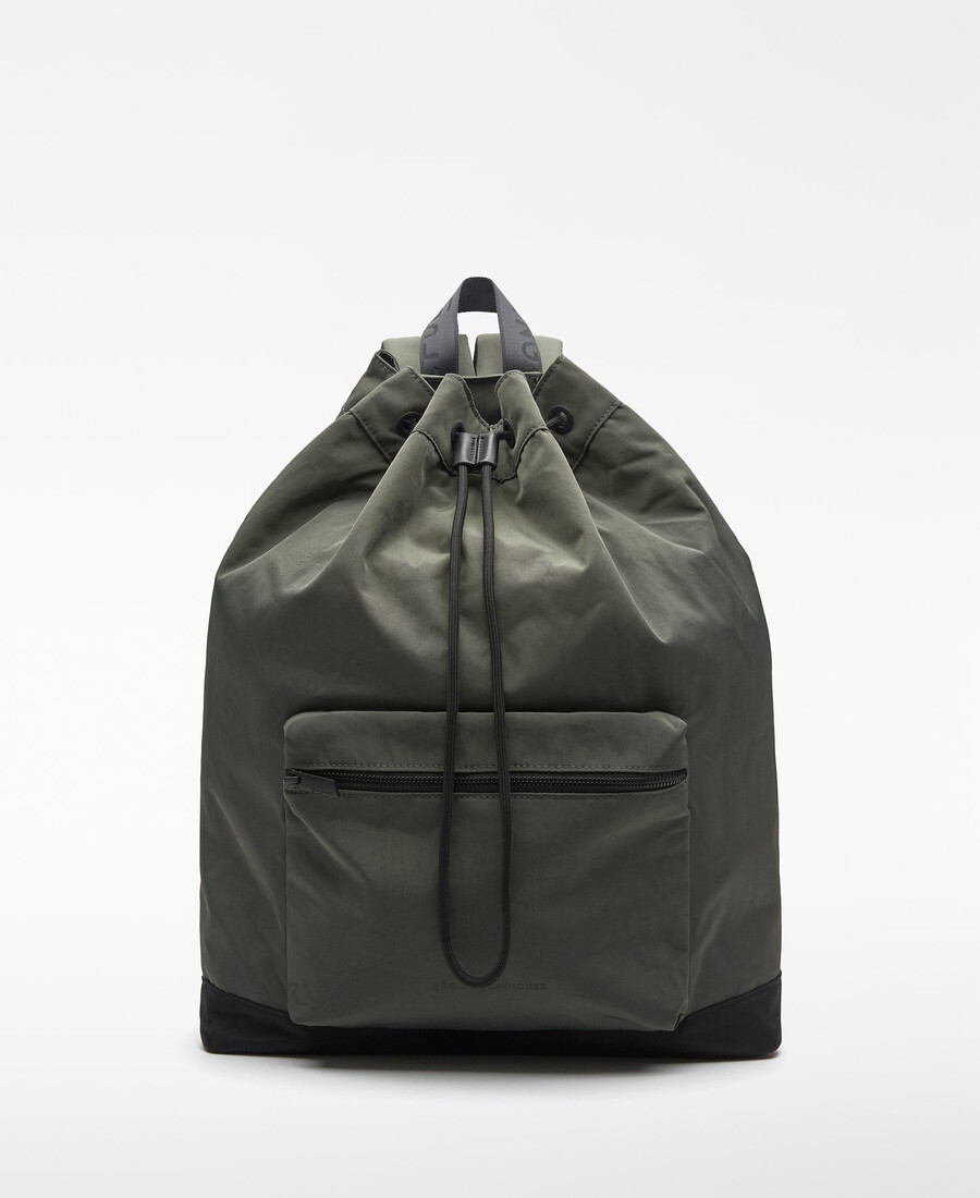 nylon-rucksack mit kordelzug für herren