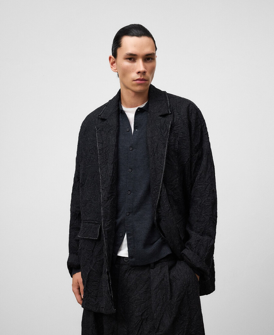 oversize-crinkle-blazer für herren
