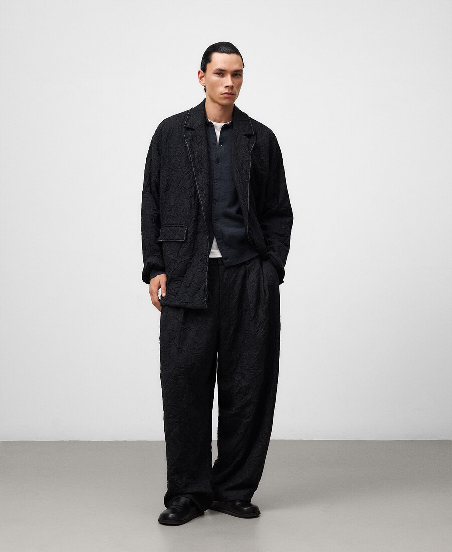 oversize-crinkle-blazer für herren
