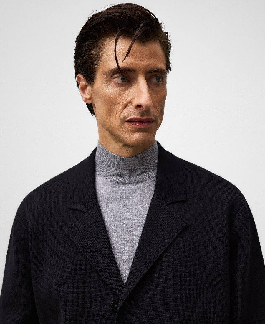 lässiger strickblazer für herren
