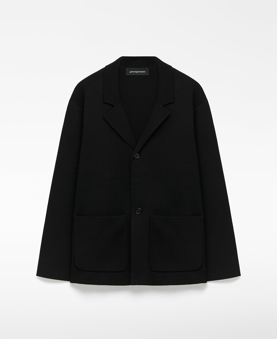 lässiger strickblazer für herren