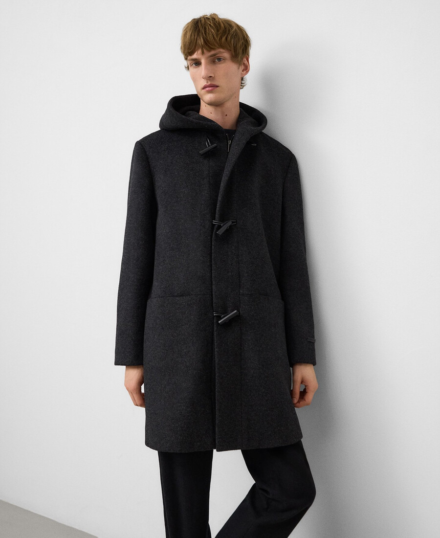 dufflecoat mit kapuze mann