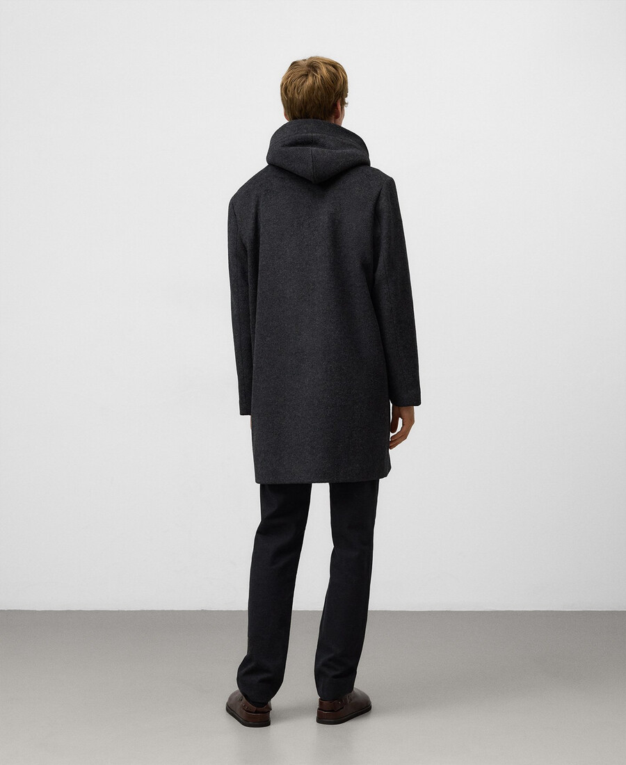 dufflecoat mit kapuze mann