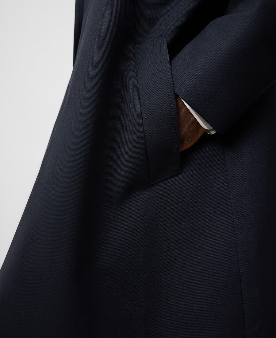 trenchcoat mit gespreiztem kragen für herren