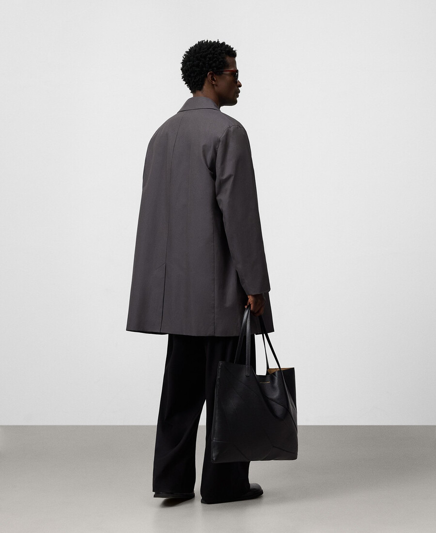 trenchcoat mit gespreiztem kragen für herren