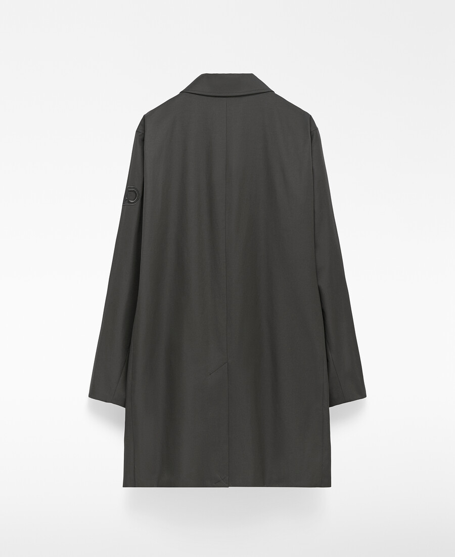 trenchcoat mit gespreiztem kragen für herren