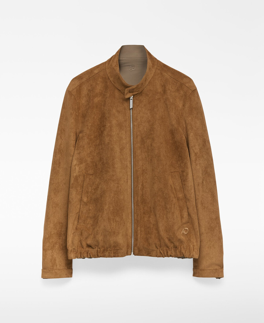 wendbare jacke in wildlederoptik für herren