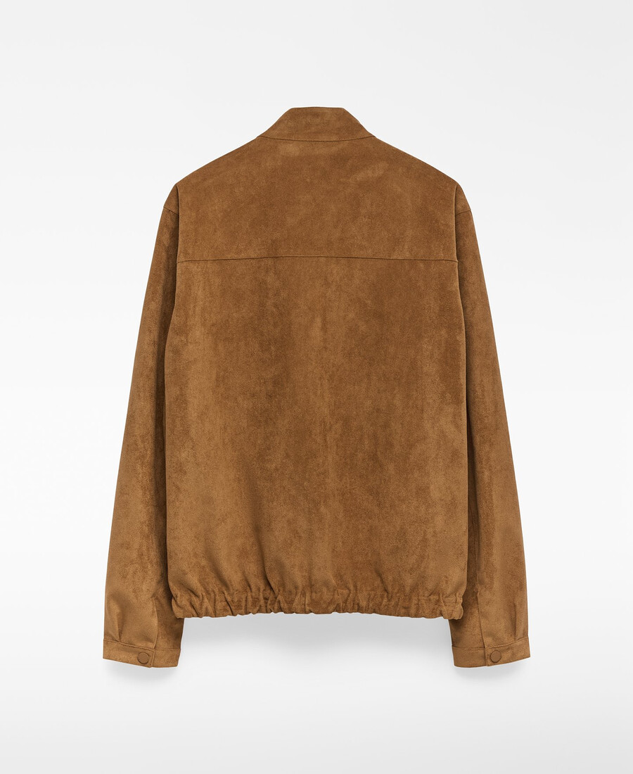 wendbare jacke in wildlederoptik für herren