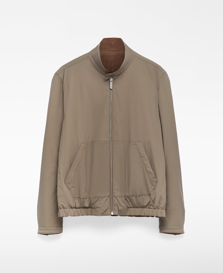 wendbare jacke in wildlederoptik für herren
