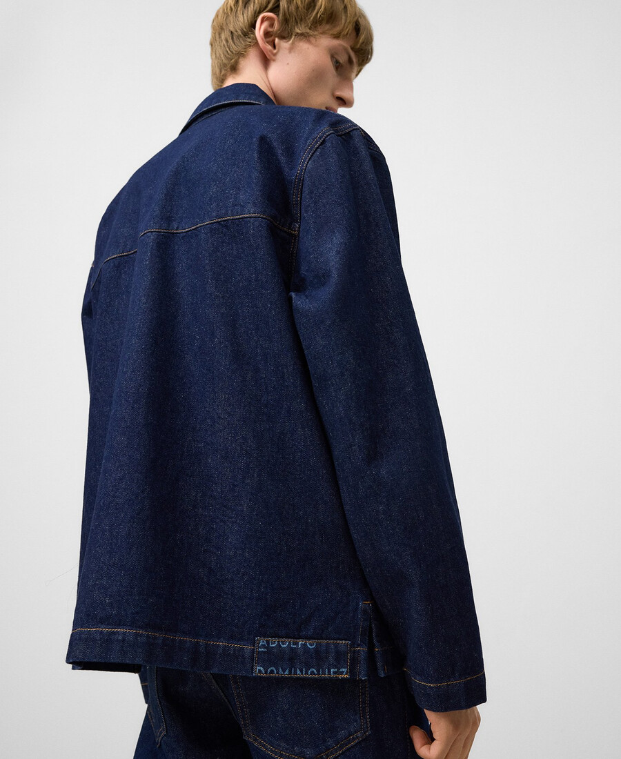 herren-jeansjacke aus baumwolle