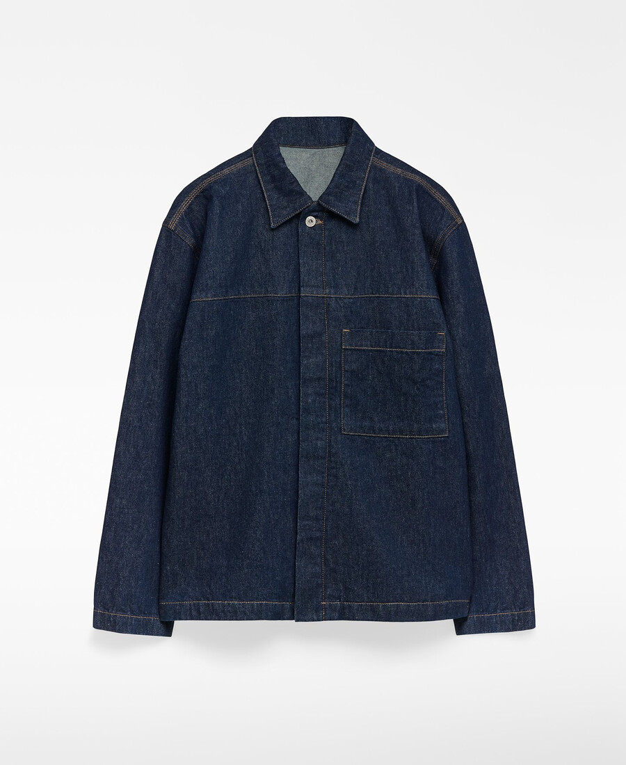 herren-jeansjacke aus baumwolle
