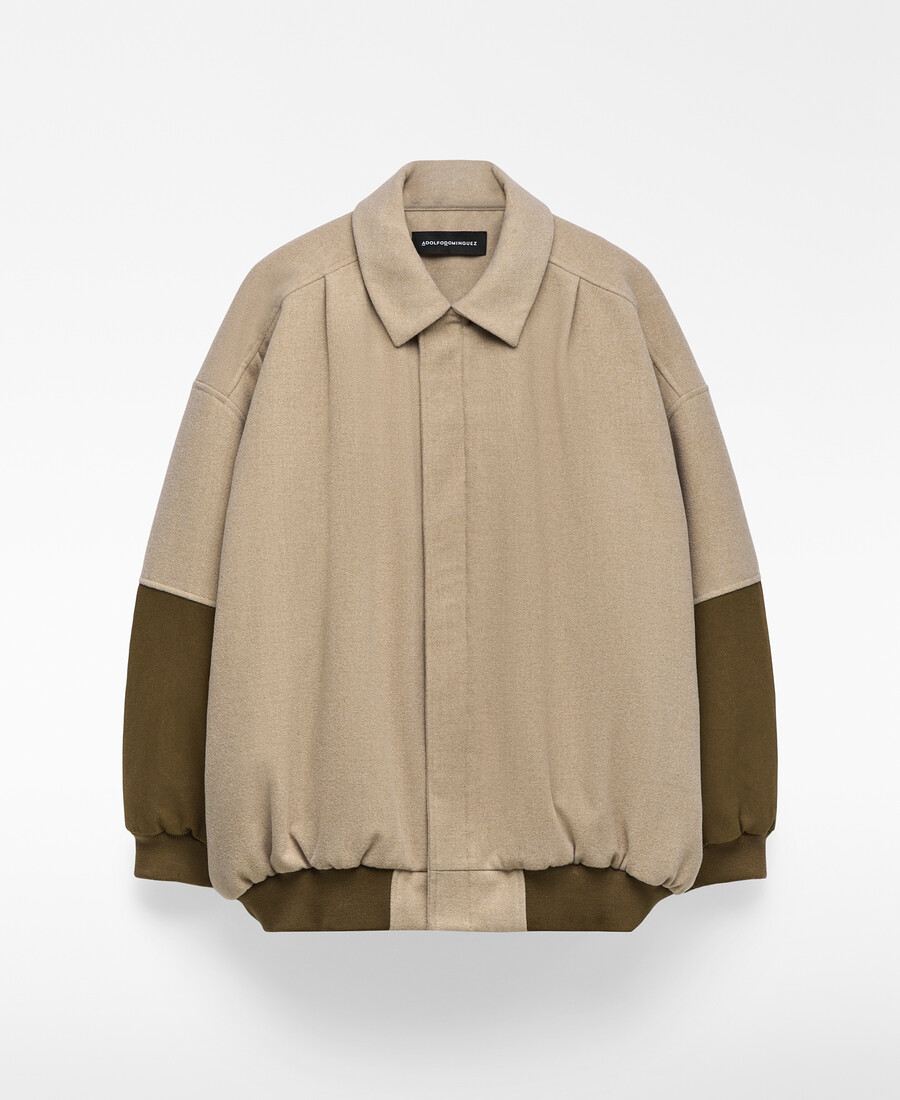bomberjacke aus materialmix für herren