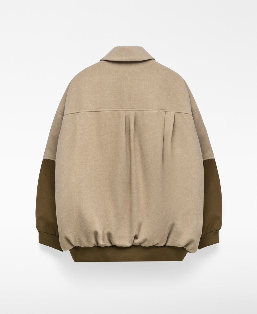 bomberjacke aus materialmix für herren
