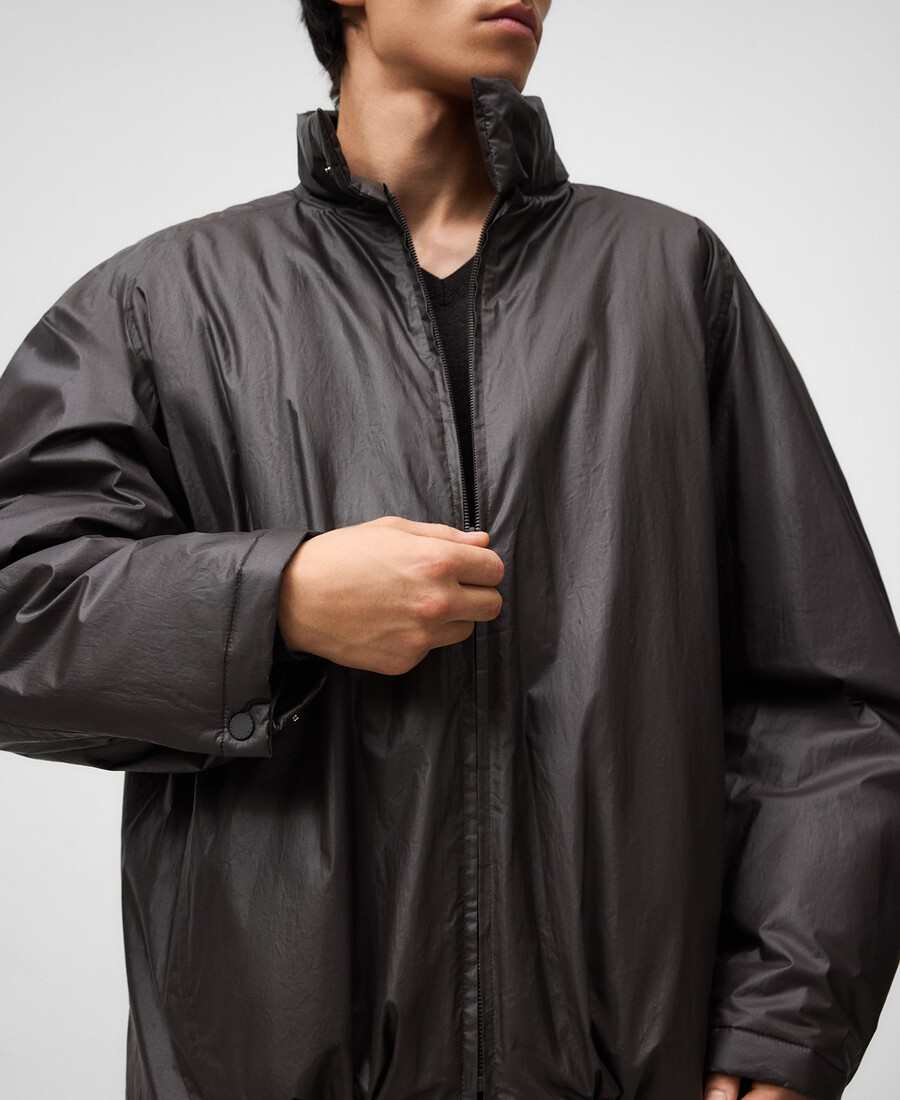 kurze jacke mit wachseffekt für herren