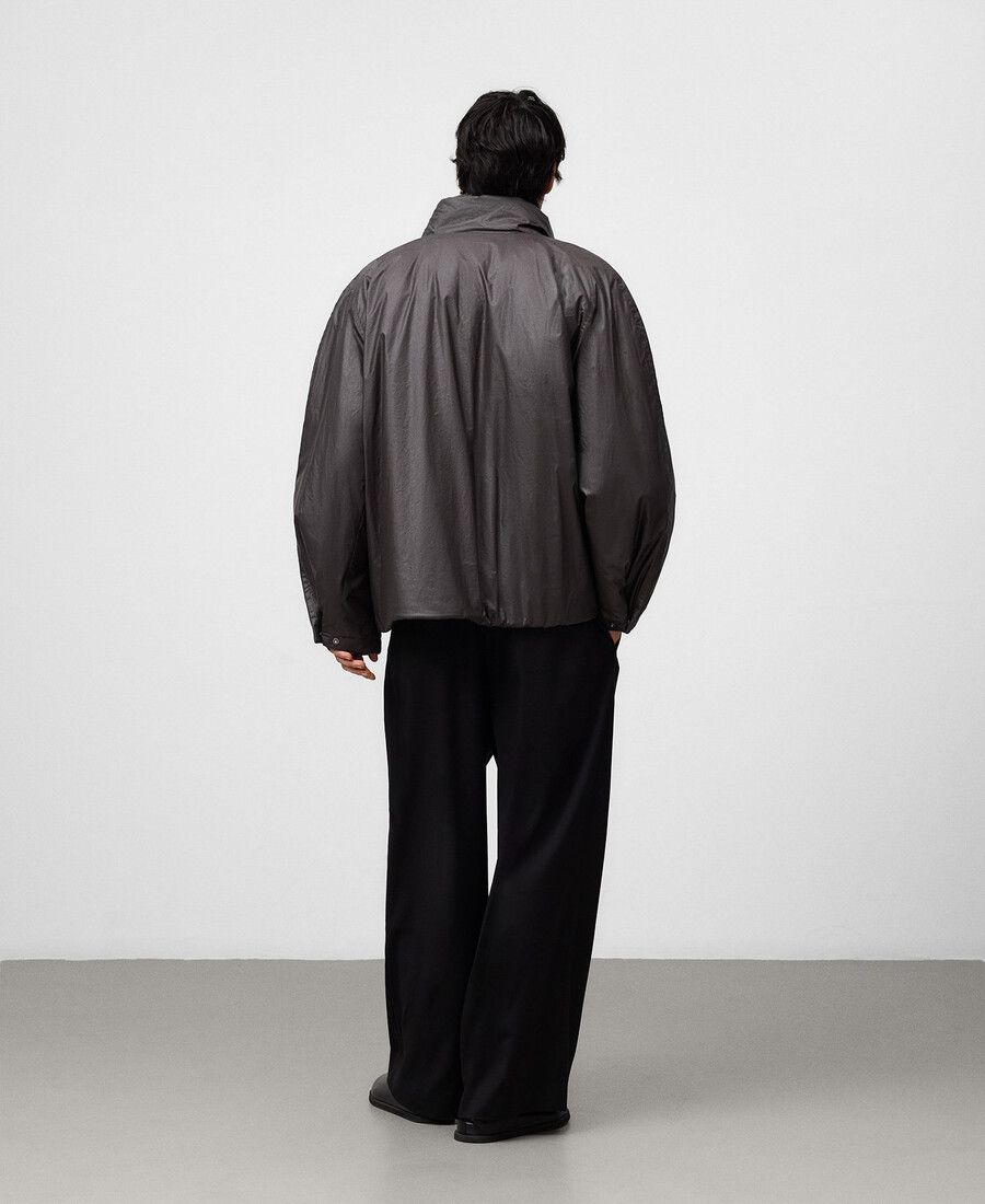 kurze jacke mit wachseffekt für herren