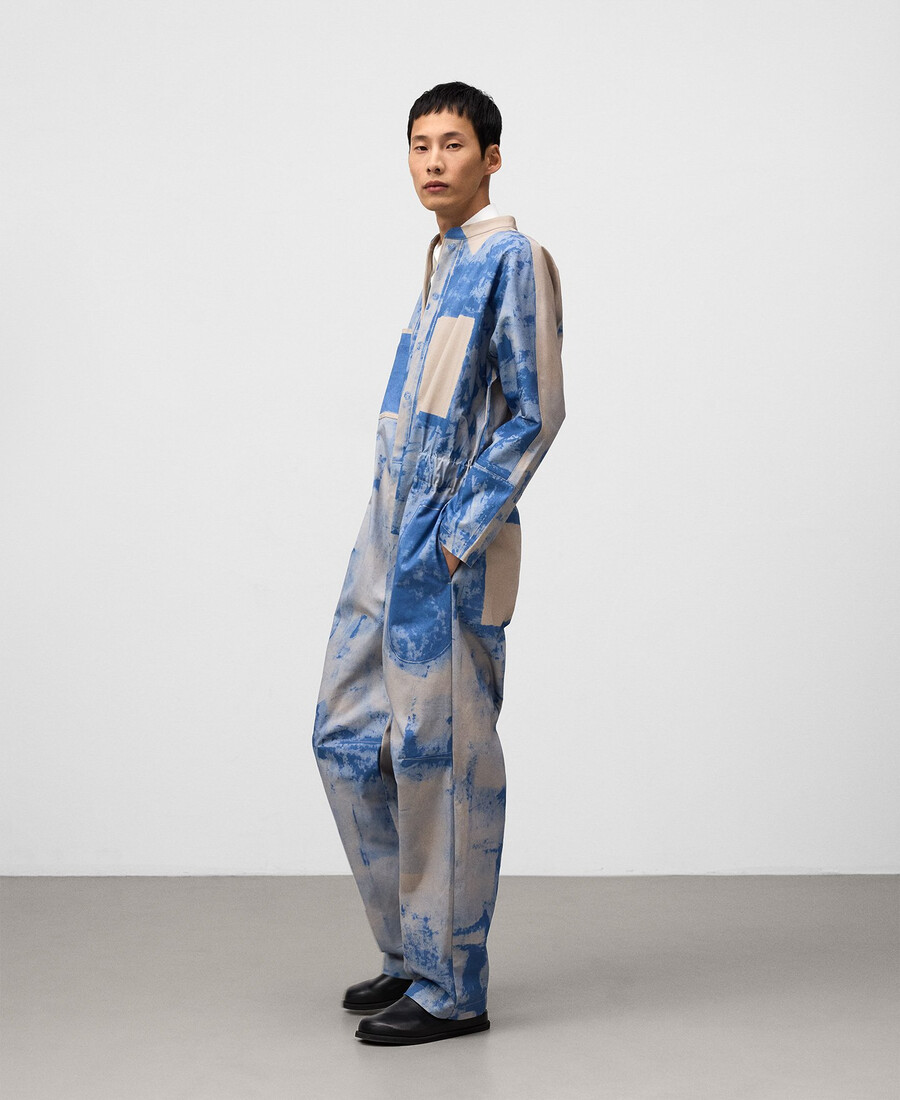 jumpsuit im vintage-look mit lockerer passform für herren
