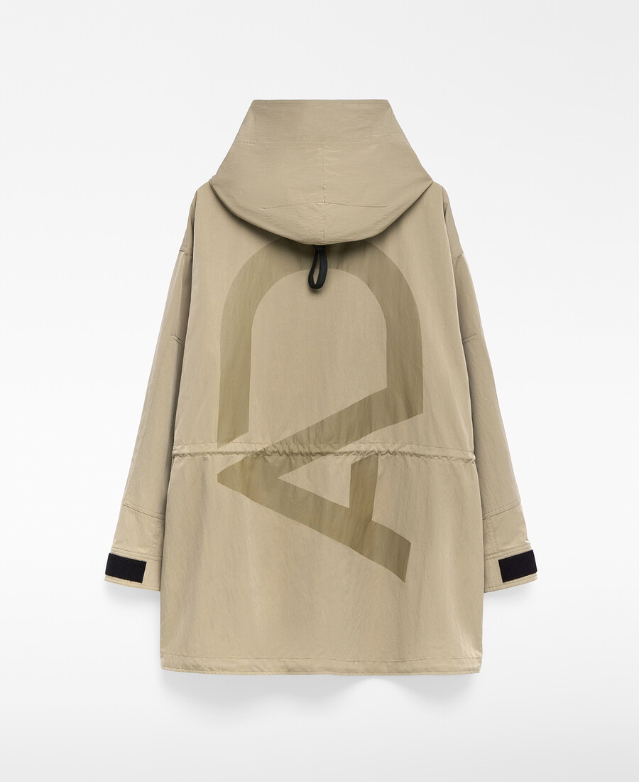 kurzer technischer parka für herren
