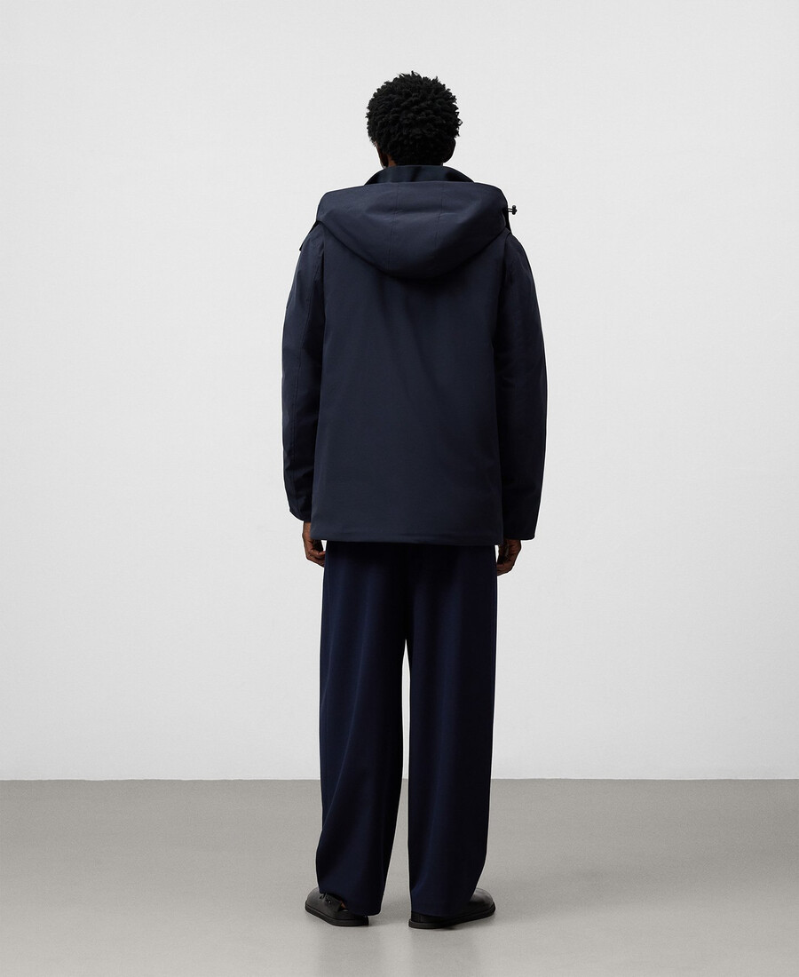 kurzer parka mit kapuze mann