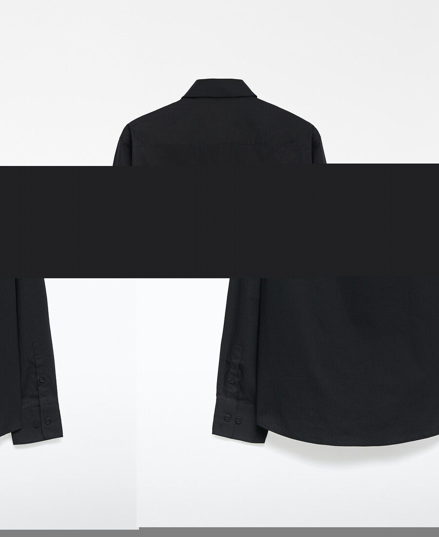 slim-fit-hemd mit haifischkragen für herren