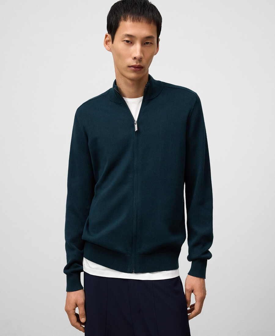 strickjacke aus bio-baumwolle für herren
