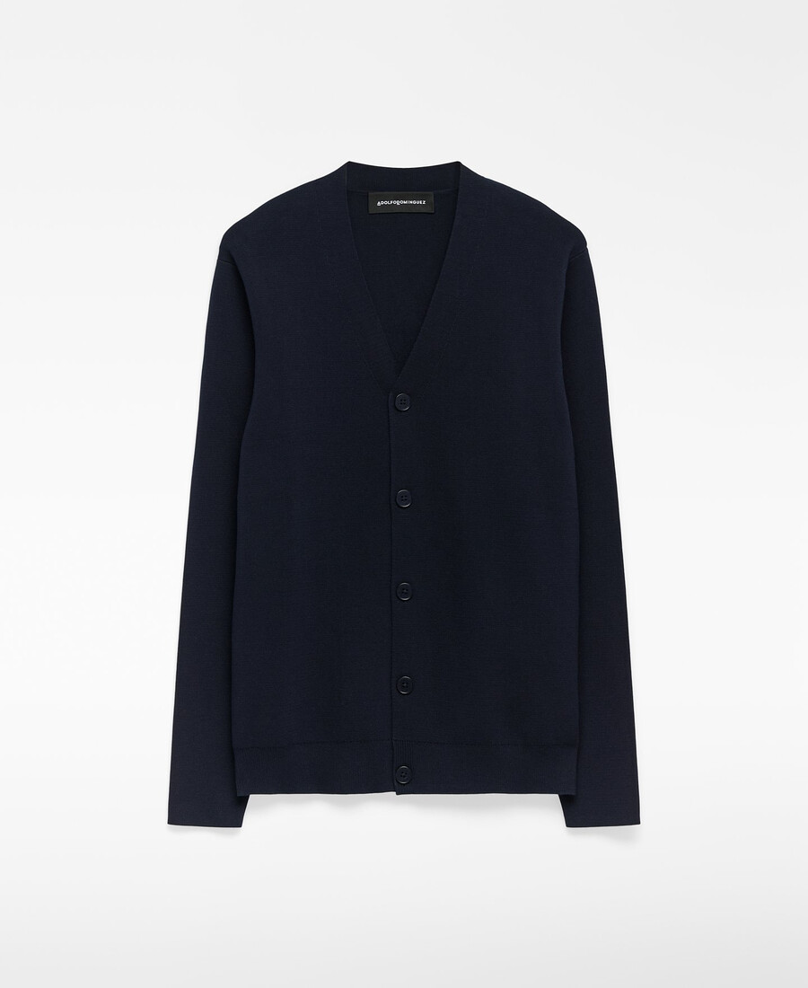 herren-strickjacke mit v-ausschnitt