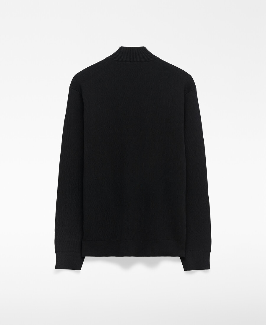 strickjacke mit bomberkragen für herren