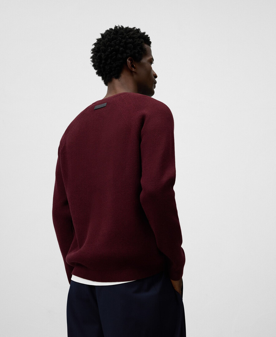 strickpullover mit rundhalsausschnitt für herren