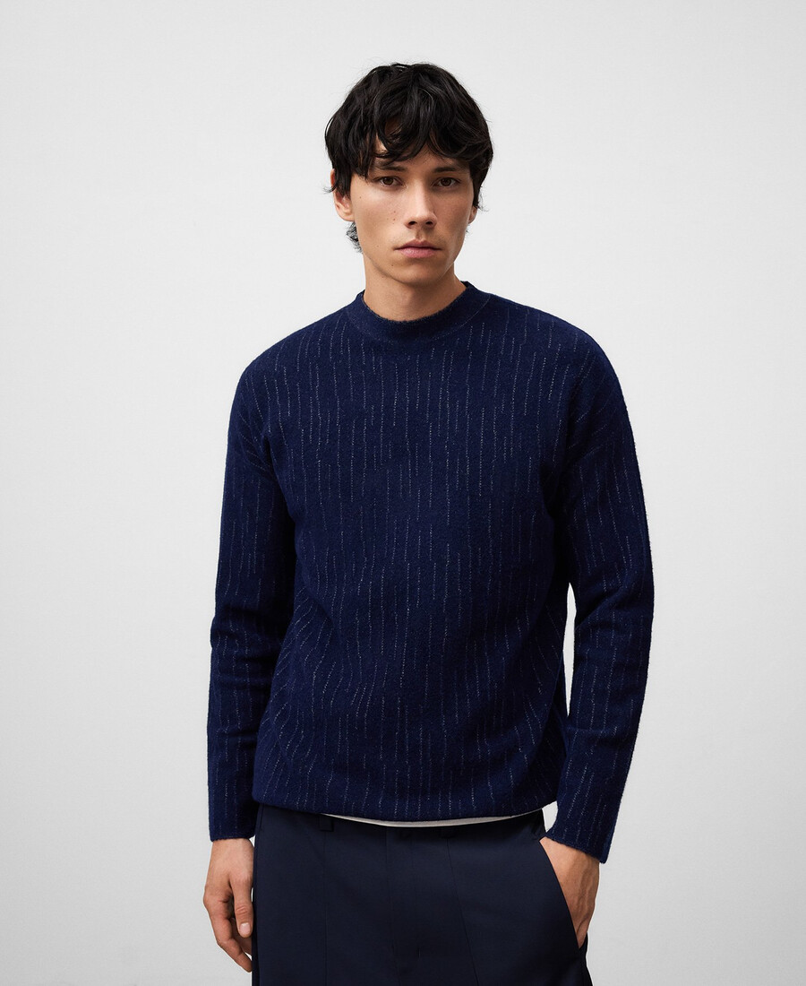 gestreifter strickpullover für herren