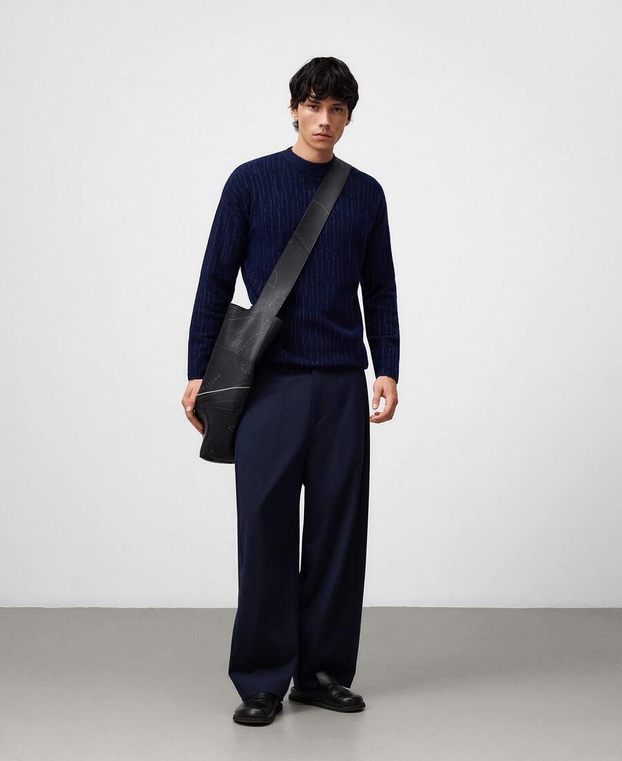 gestreifter strickpullover für herren