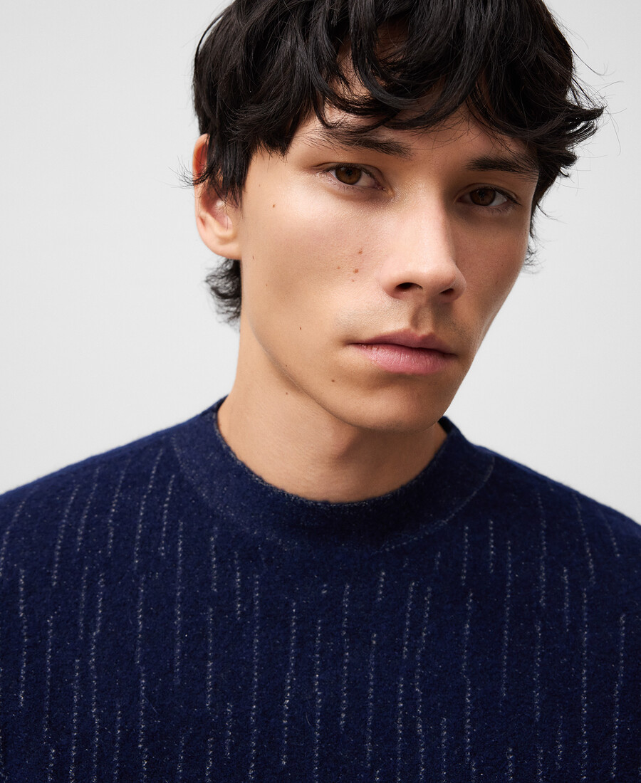 gestreifter strickpullover für herren