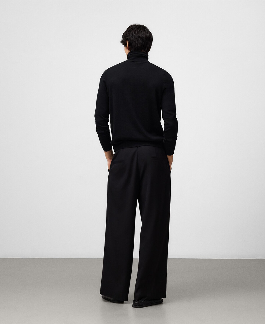 herren-rollkragenpullover aus merinowolle