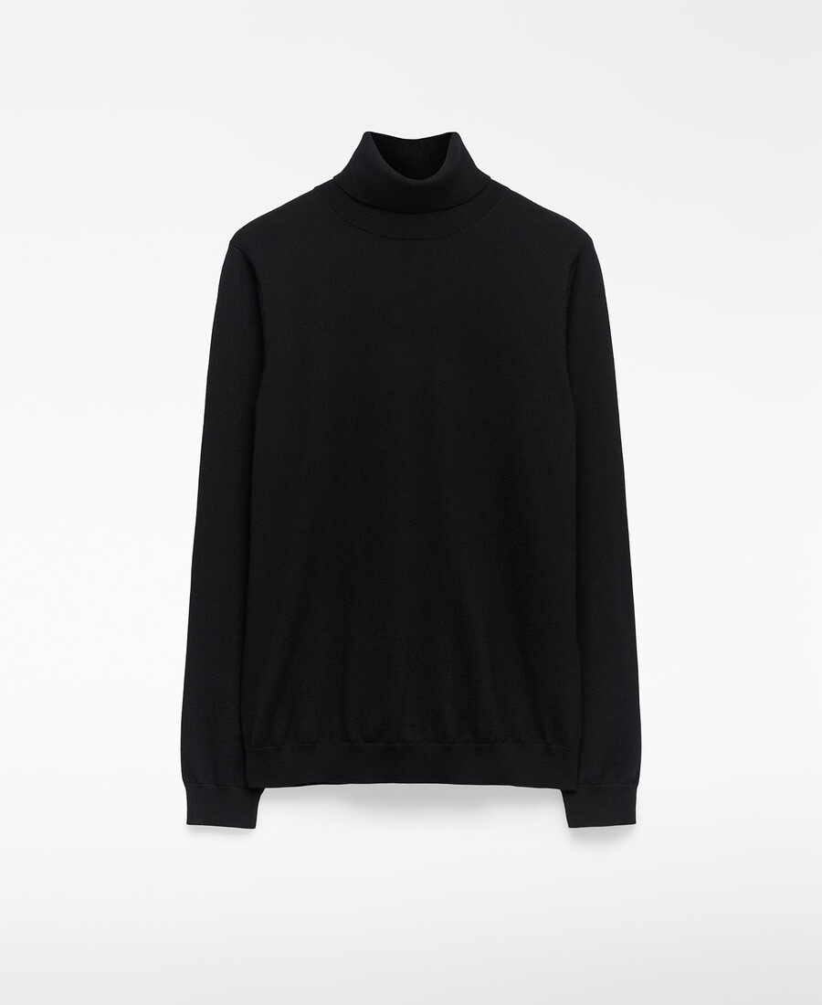 herren-rollkragenpullover aus merinowolle