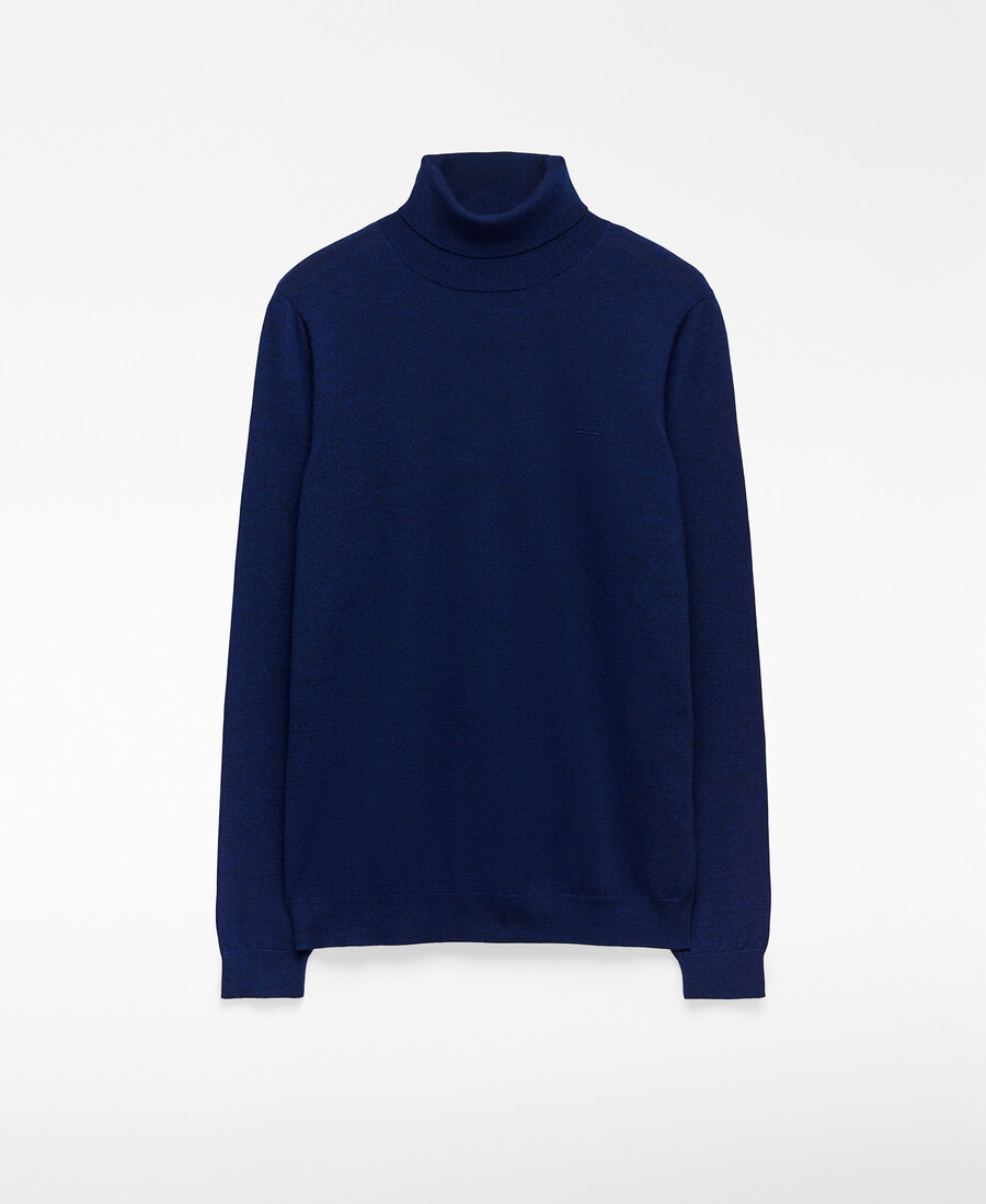 herren-rollkragenpullover aus merinowolle