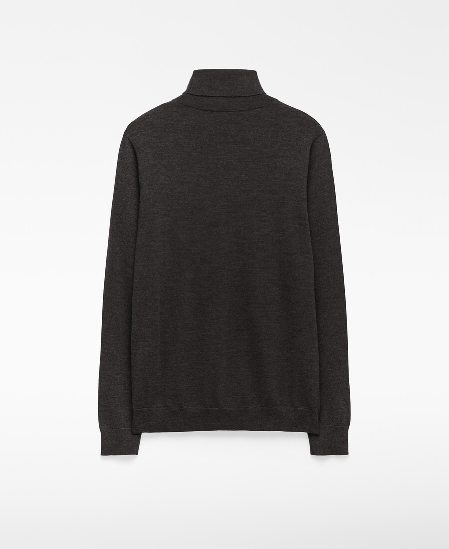 herren-rollkragenpullover aus merinowolle