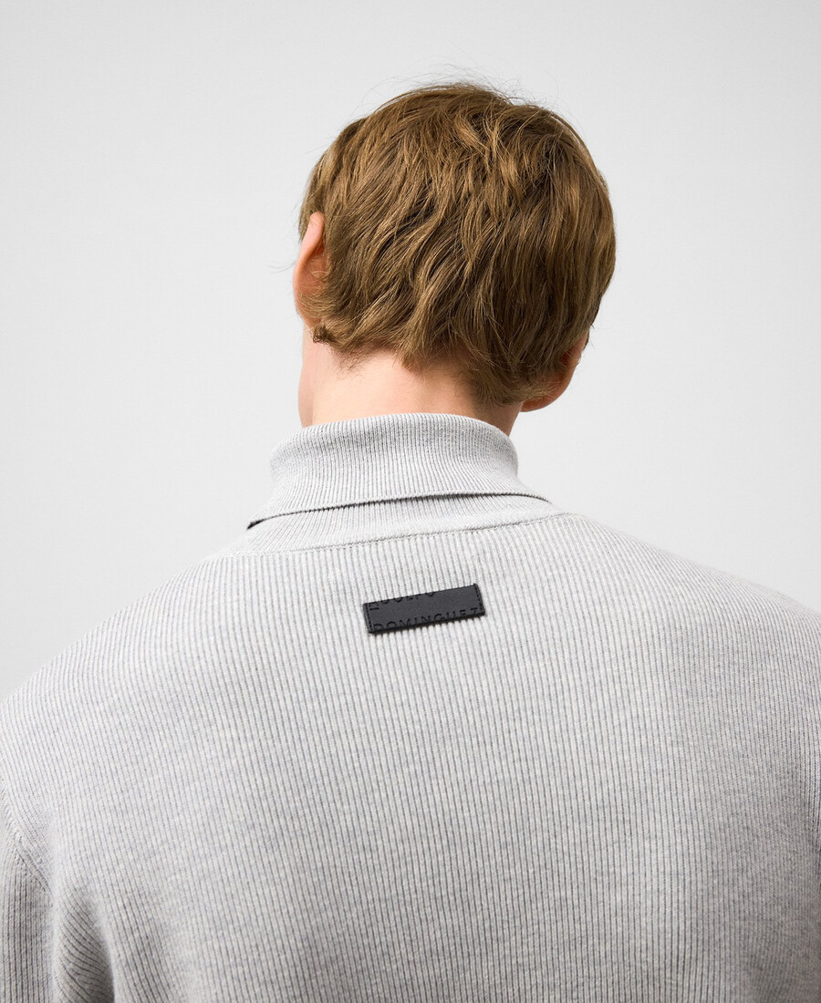 baumwoll-rollkragenpullover für herren