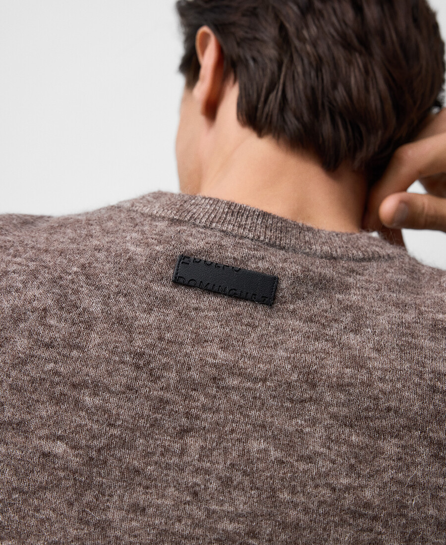 strickpullover aus mohair und wolle