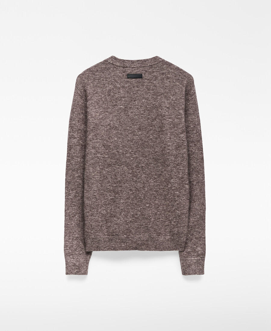 strickpullover aus mohair und wolle